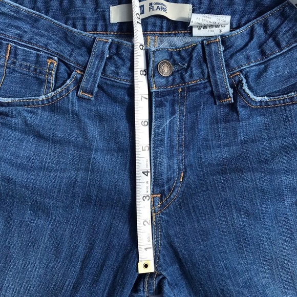 Vintage Y2K Low Rise Flare Jeans 4 Long 27 W - Picture 9 of 9